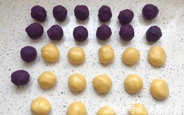 爆浆又拉丝的紫薯仙豆糕怎么做？不用烤箱用平底锅，煎一煎就搞定