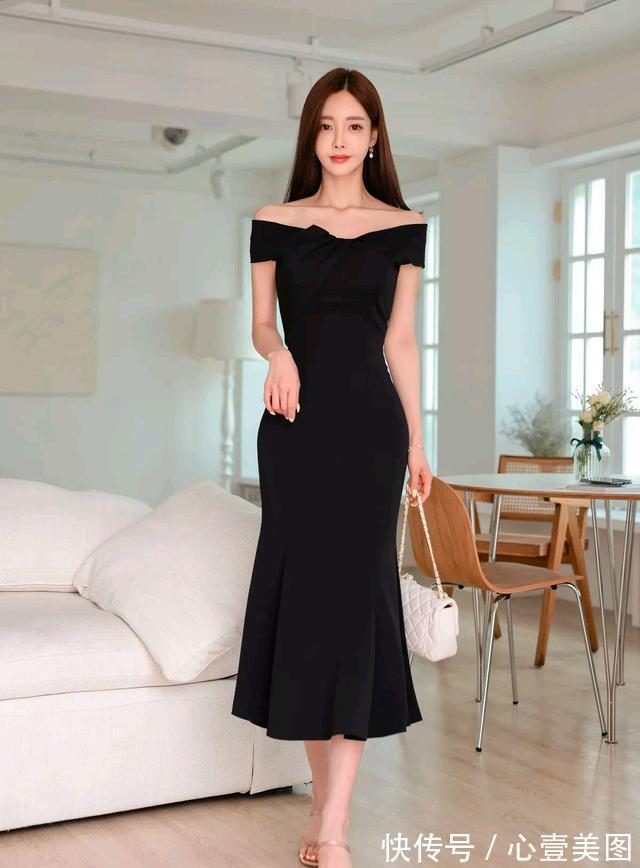 女神|女神孙允珠高清时尚搭配：魅夜精灵优雅花瓶鱼尾晚礼裙