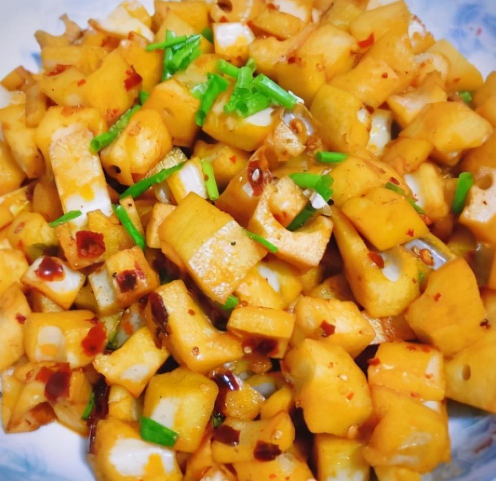 超级|巨下饭的孜然藕丁,香辣爽口,美味滋补好吃得不得了,超级美味