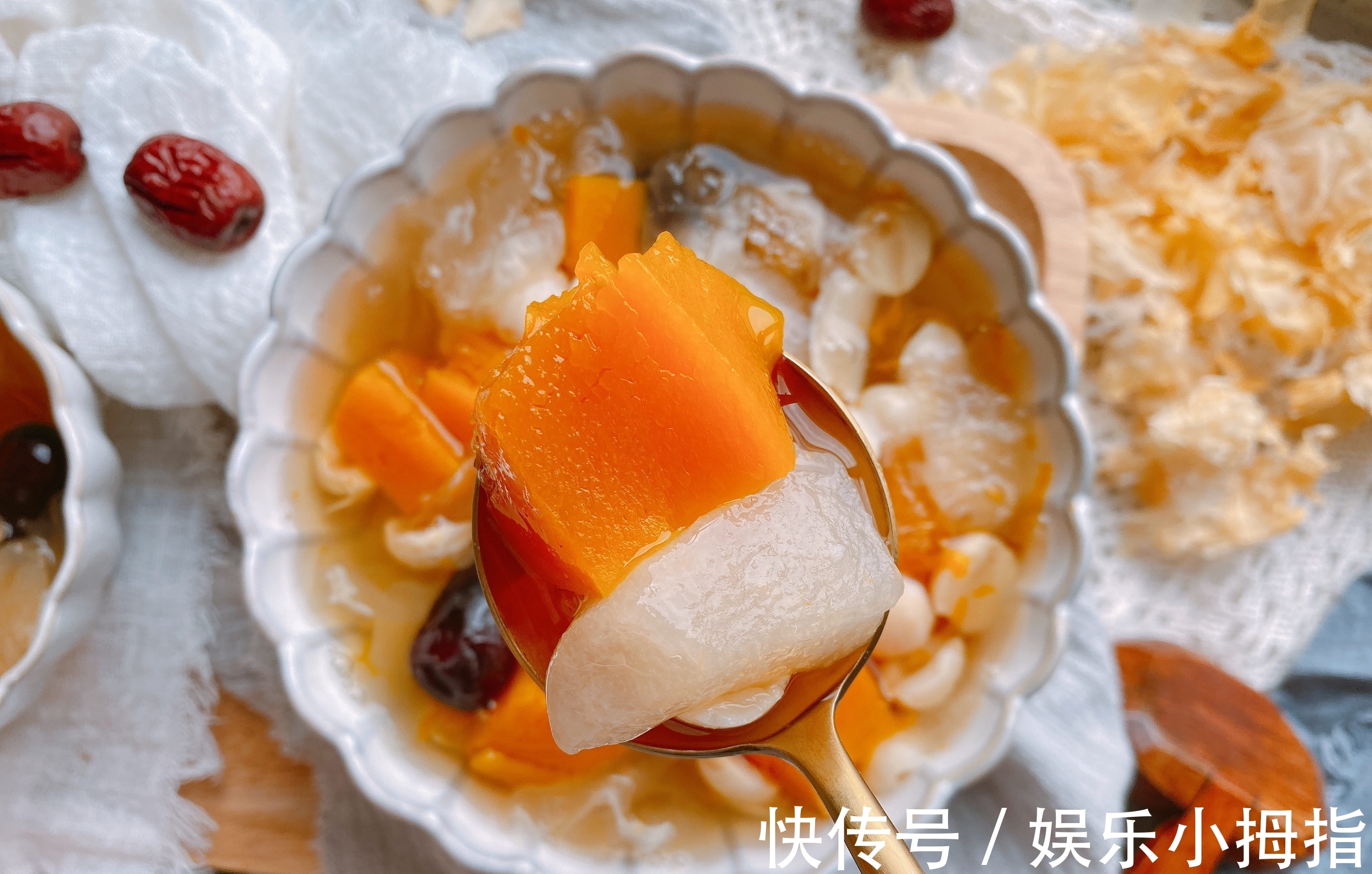 莲子芯|入秋后天气干燥,试试“4白1黄”的甜汤,止咳润肺,跟秋燥说拜拜