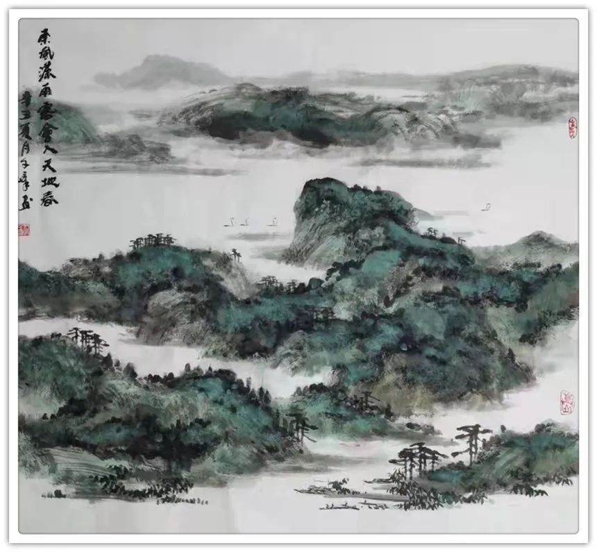 上海美术馆#「书画贺年」武千嶂:恭祝全国人民新年快乐