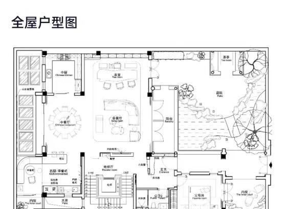 中式别墅|400㎡中式别墅，体味传统亭台雕榭、玉宇琼楼的东方韵美