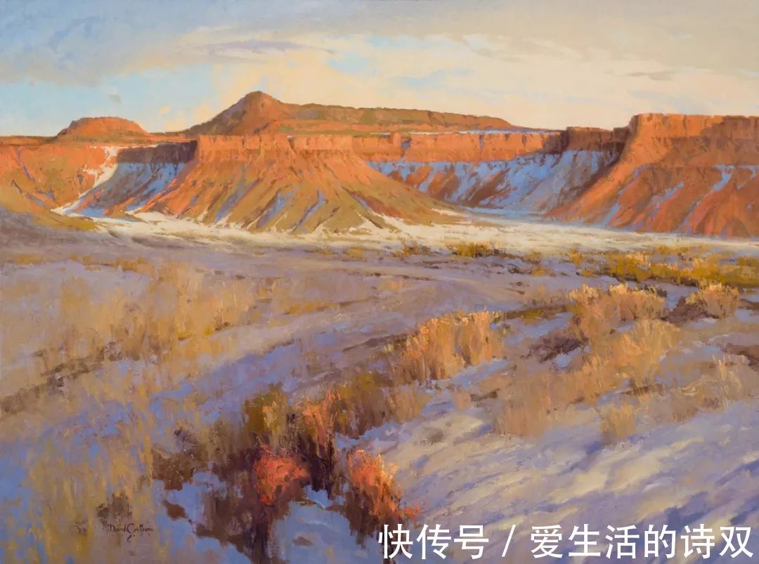 卢伯克$大卫·格里芬的风景油画高清图,放大看,更迷人