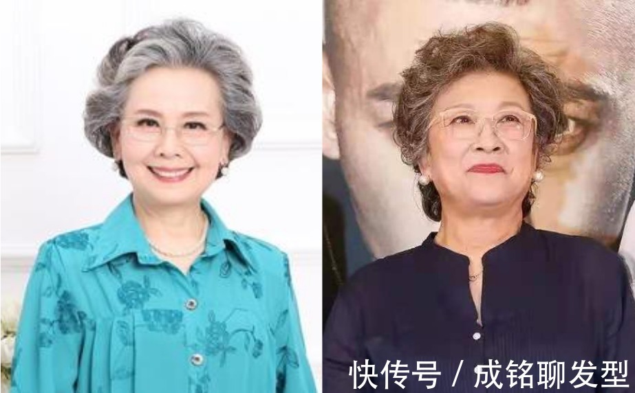 白发 这才是最适合老年人的卷发,蓬松饱满又显发量多,简单随意又实用