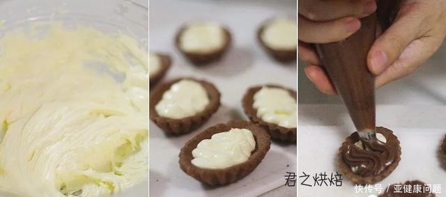 小巧的巧克力奶酪挞,吃再多都没负担!