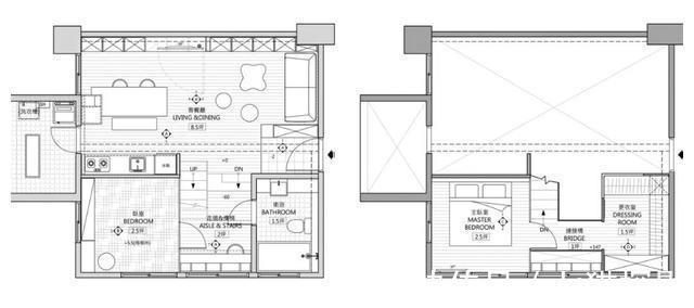 收纳|40㎡小户型逆袭两室两厅,还有衣帽间和办公区,也太能装了吧!