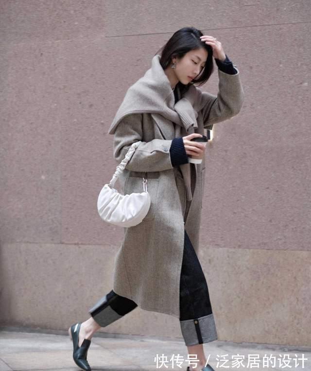 穿法 精选4款直筒牛仔裤穿法:小姐姐上身示例百搭配围巾显干练又修身