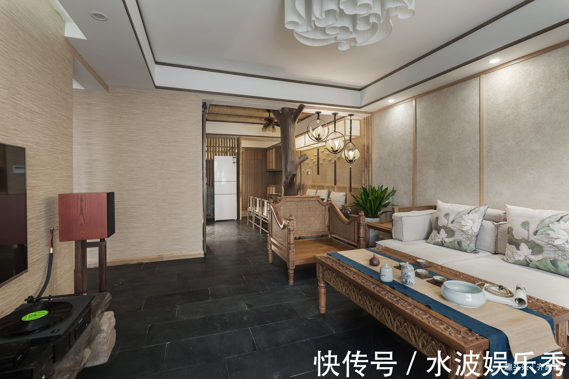 中式风|150平中式风,传统靠椅,棚架床,古色古香,韵味十足!