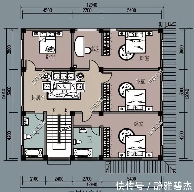 露台|农村建房位置好, 建个带商铺的户型把钱赚, 10套户型分享