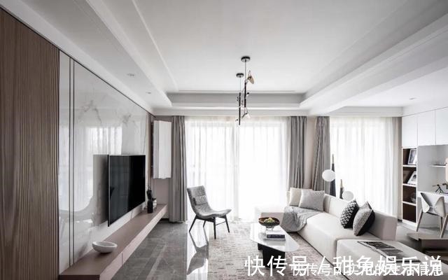 客餐厅|120平户型，北欧简约风，清雅的色彩，舒心的家(附平面图)！