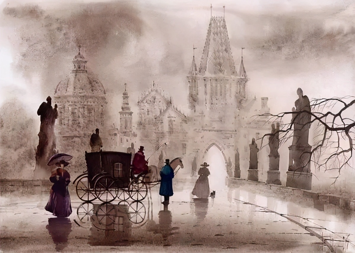 喜欢|诗一样美的俄罗斯水墨画,你也喜欢吗?