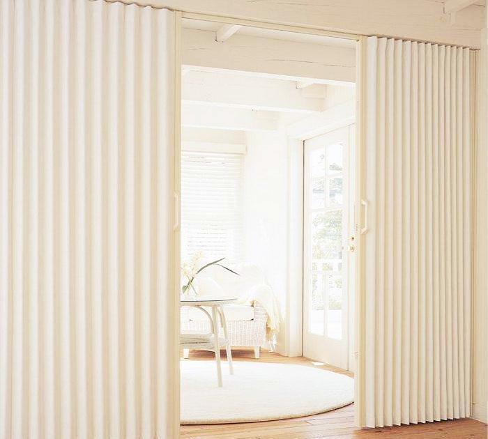 手风琴|窗帘别再局限布质的了,换成这种隔音效果好还防尘,可隔断可当门