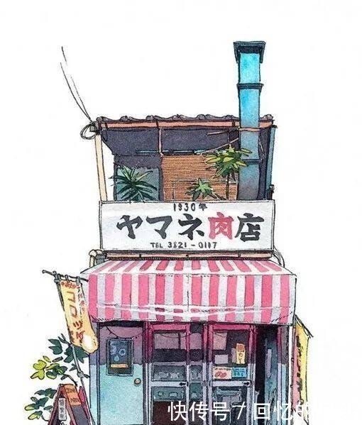 水彩手绘清新的房子|水彩手绘| 房子