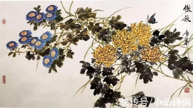 花篮图#戴复古在重阳节写下一首词，城市节日风光跃然纸上，读来耳目一新