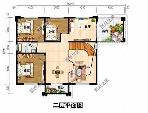 占地面积|二层别墅带小配房设计图,接地气的乡村别墅,这样的户型谁不爱?