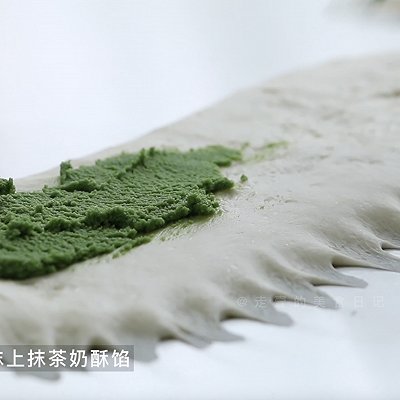 抹茶奶酥面包