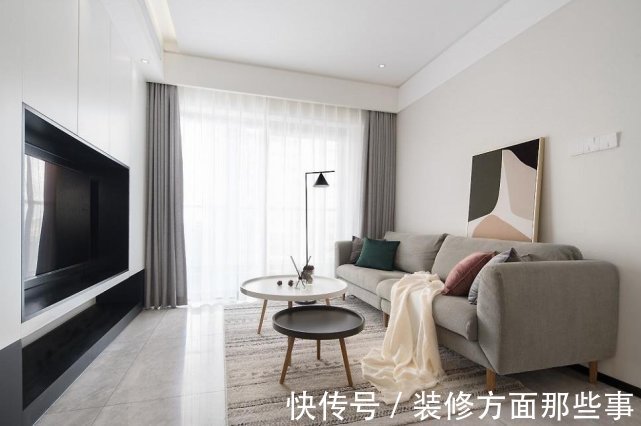 电视背景墙|90平北欧风三居室,温柔的家时常给人精神慰藉