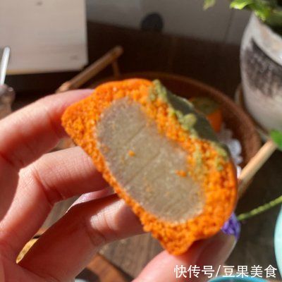 柿子|今年必须做的好柿花生月饼