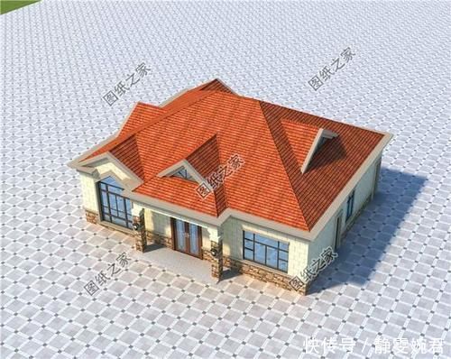 占地|乡下一层半房子设计图,经济实惠还美观,让您建房不用愁