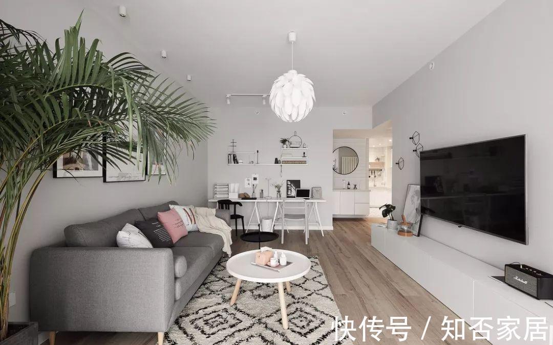 次卧|68㎡单身公寓,次卧改成衣帽间,简洁大气