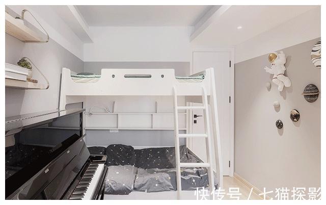 主卧室|50㎡学区房改造,清新自然,灵活通透,小户型也能拥有自在生活!