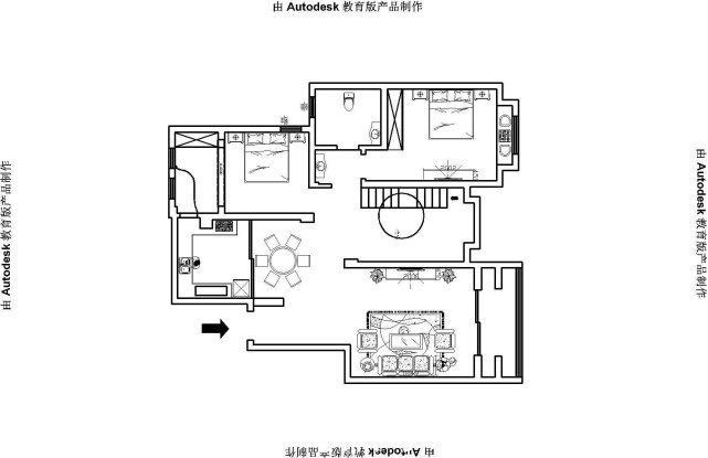 收纳|165平现代风三居室，将开放式书房放在楼梯下边