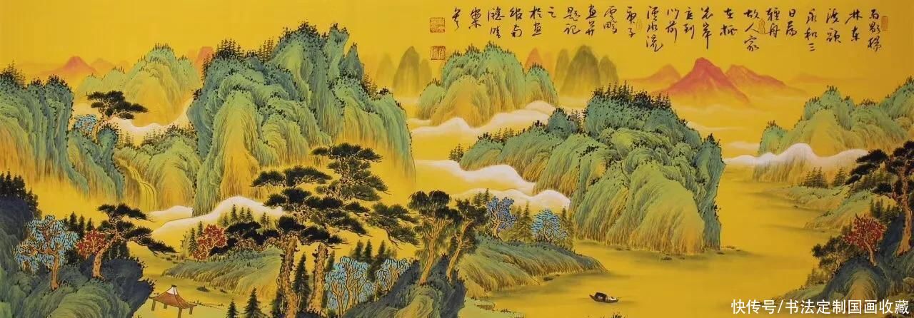 书法定制《梅兰竹菊，厚德载物》，国画收藏仿古色山水精品系列