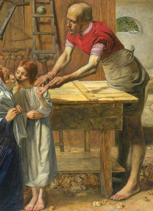 玛丽安娜#《溪谷休息地》是米莱的名作,这幅画充满哲理,让人正视生死问题