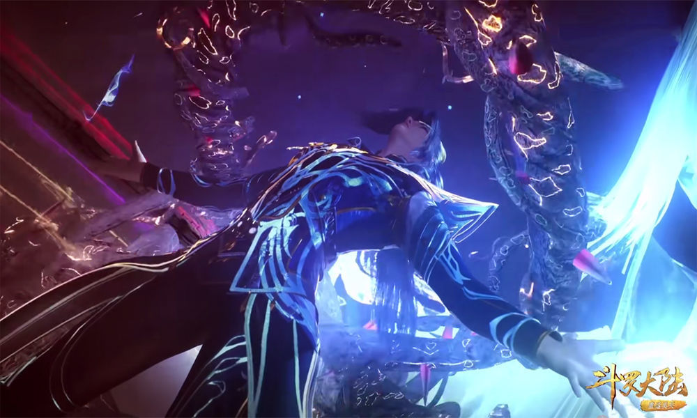 武魂真身|斗罗大陆:唐三突破70级吸收两个十万年魂环?三红好震撼,帅爆