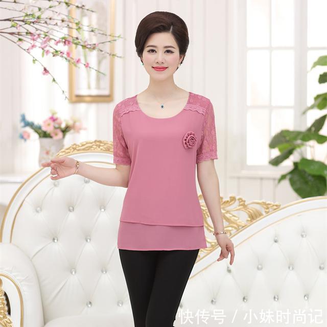 女装|一款优雅时尚的套装,清新减龄,最适合45-65岁的妈妈