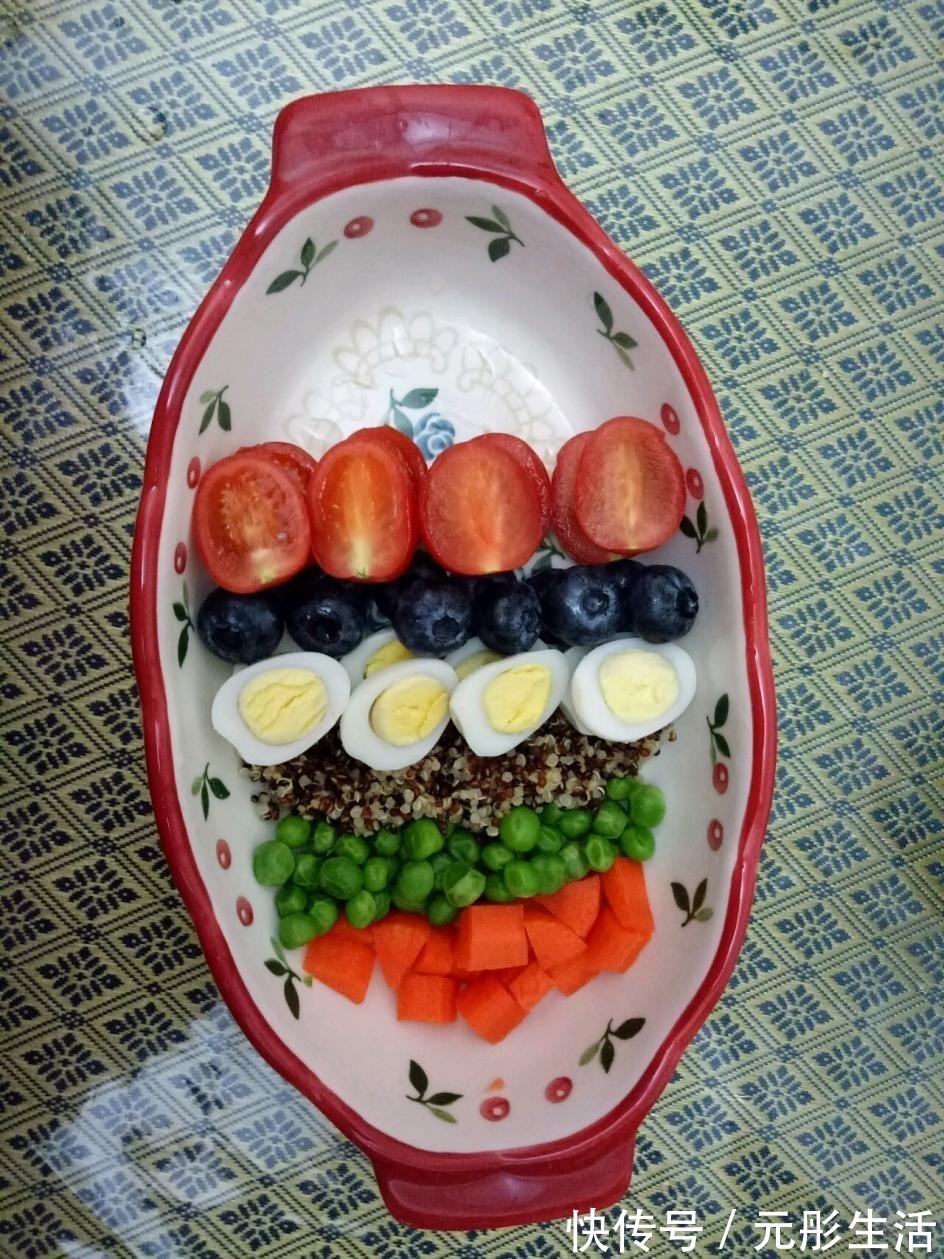 绿豌豆|省时省力，做法简单的果蔬排，用藜麦当主食，味道独特又营养