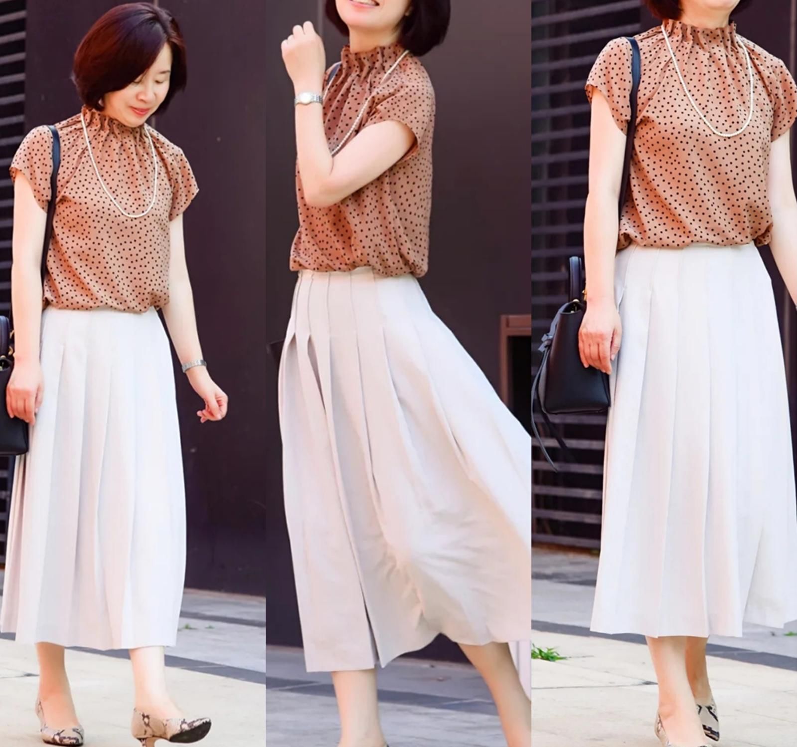 半裙|真正见过世面的60岁女人，穿半裙都有这4个秘诀，中年感一扫而空