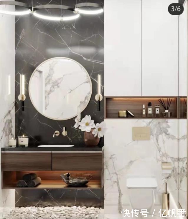 木板|不用花3千买储物柜,把卫生间墙做壁龛,颜值高,好用到爆