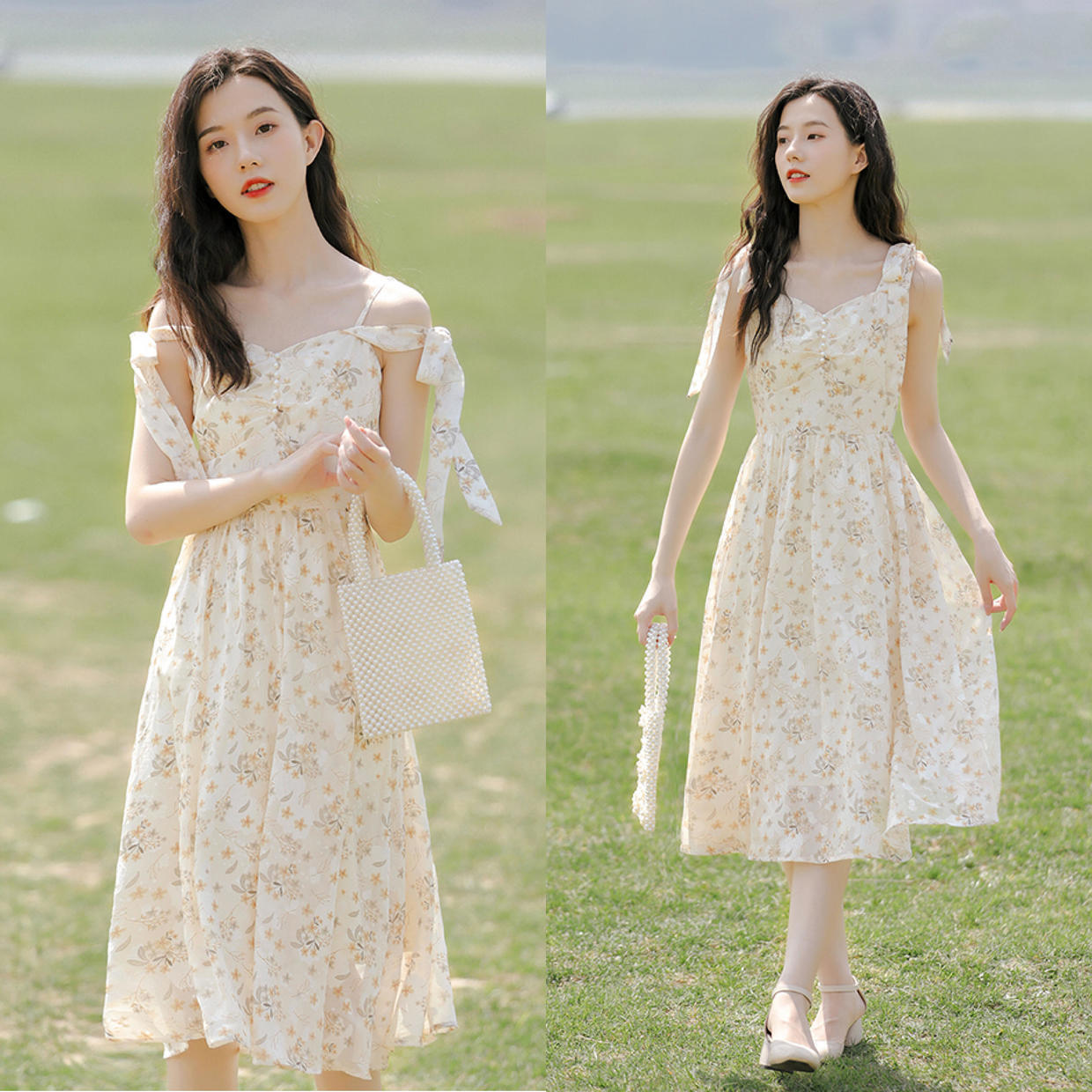 减龄|今夏“碎花连衣裙”火了,减龄时髦又洋气,让你美得有气质