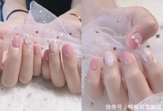 无名指|小清新宝藏美甲分享,甜而不腻又显白,男人都爱的配色