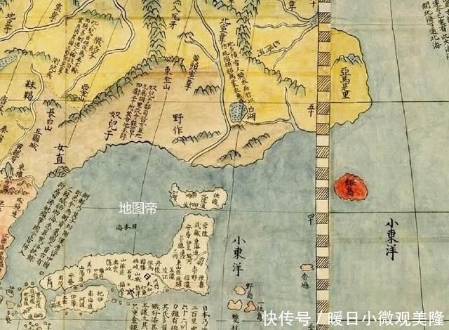 明朝|清朝烧掉的明朝世界地图,来看看画的如何