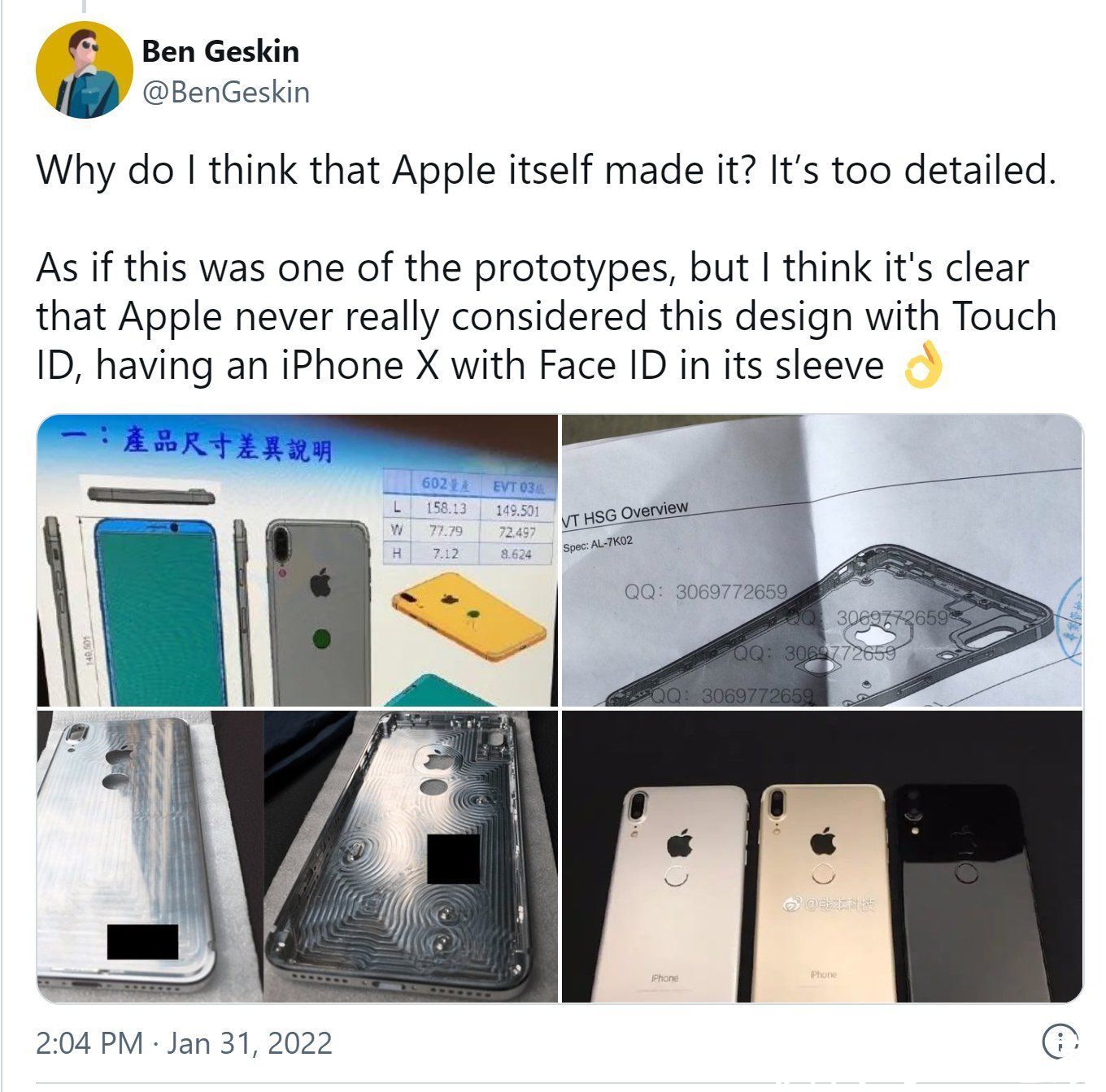 曝光|苹果 iPhone X 手机迷惑设计曝光，后置物理版 Touch ID