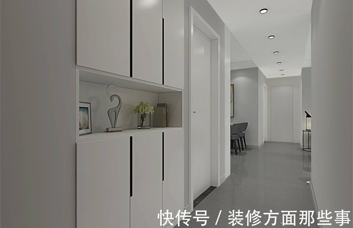 生活方式|120平简约风三居室,白色玄关简单美观开启简单愉快的生活方式