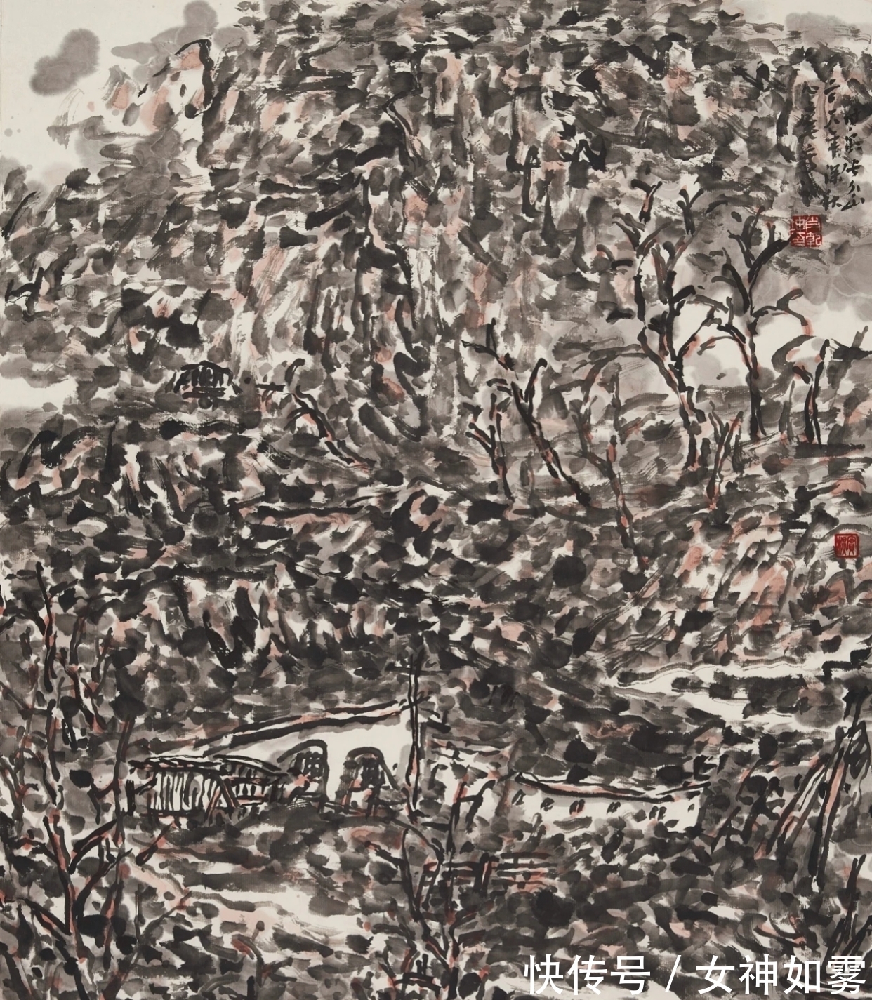 山水&中国画|肖乾坤的第一个标签是山水画家,其二是散文家