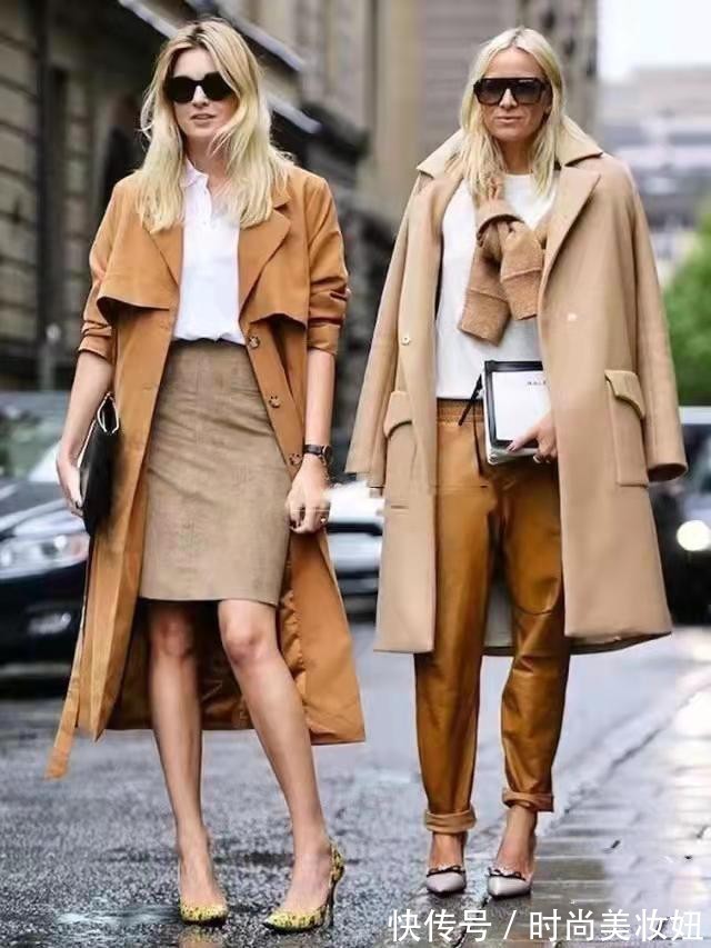 时尚度 终于知道驼色大衣为什么火了,配白色内搭这么高级,时髦精都爱