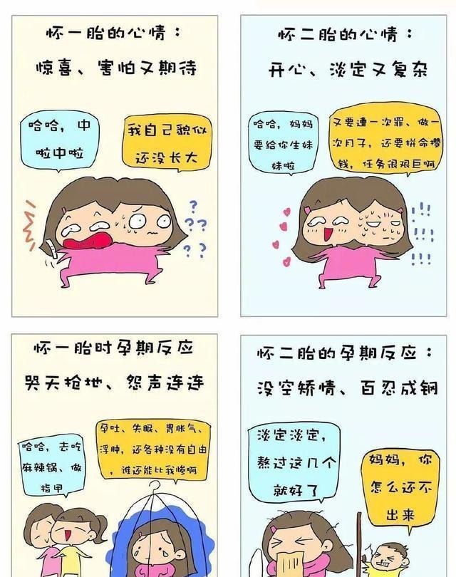 一胎|怀一胎和怀二胎的区别,二胎妈妈:真实写照!来看看你中几个