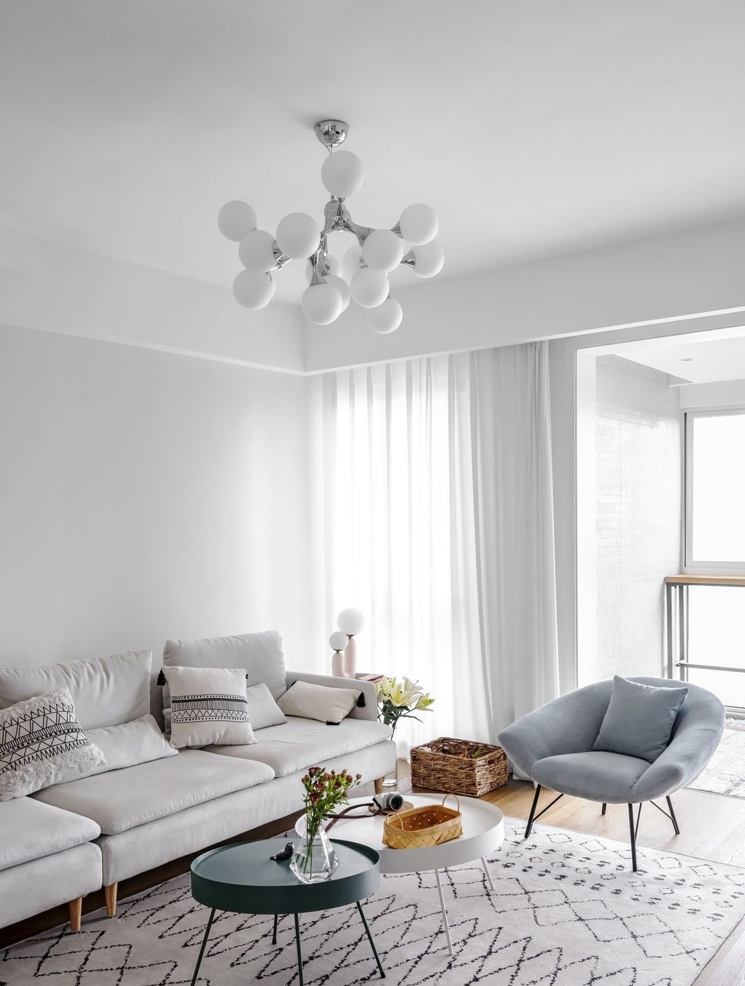 阳台|向往田园生活的夫妻俩,把家装得清爽大方,还有让人快乐的大阳台