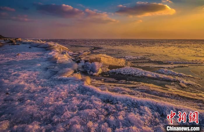 冰层|雨水节气 中俄界湖兴凯湖冰天雪地现美景