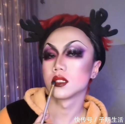 白雪公主|男生仿妆“白雪公主后妈”,开始莫不是戏精看到成品不敢相信