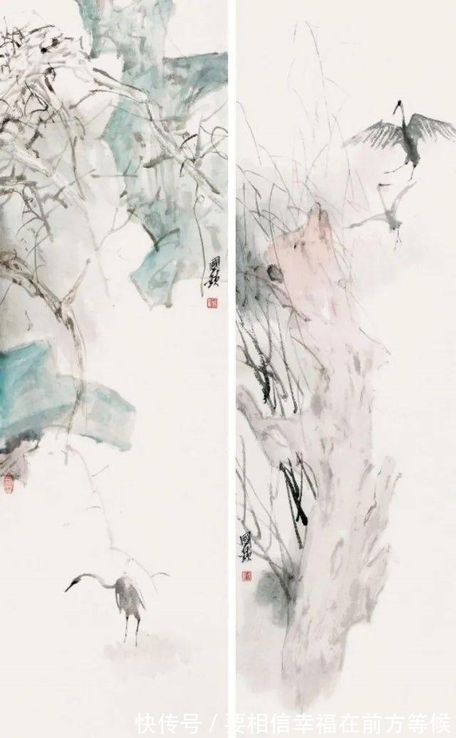 雾气|他画中清淡朦胧的杂林疏影、雾气山岚,给人一种简疏美和禅意美