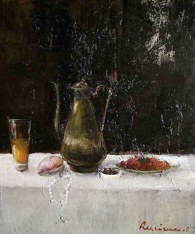 谢尔盖$乌克兰画家谢尔盖 瑞斯里什柯的油画,别有风味!