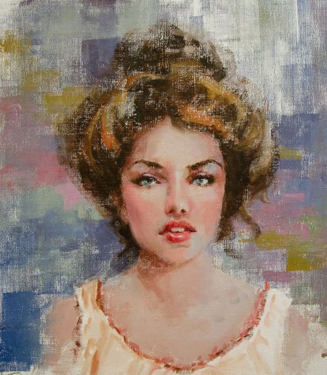 学生$在绘画的道路上，他认为自己永远是一个学生