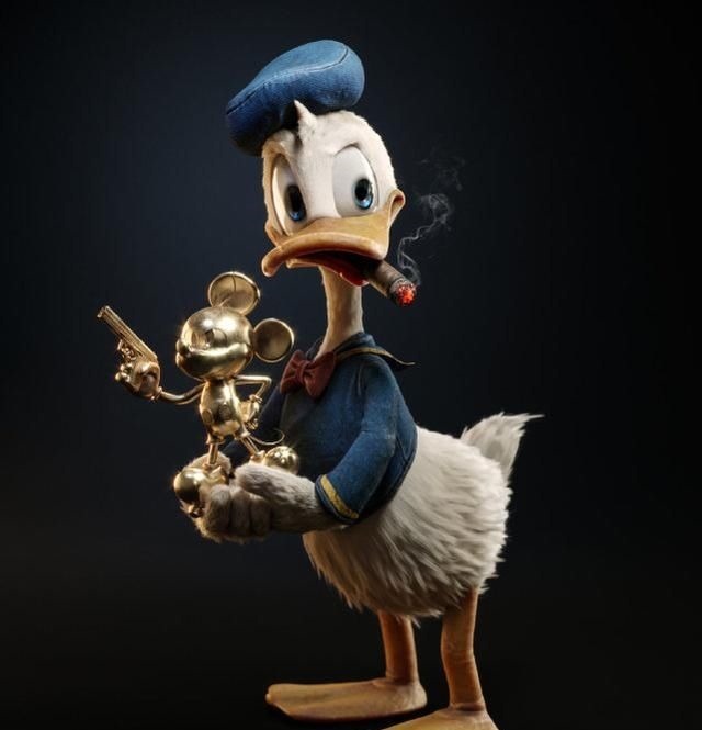 唐老鸭|经典动漫人物被3D化,皮卡丘貌似胖了一圈,杰尼龟像河童