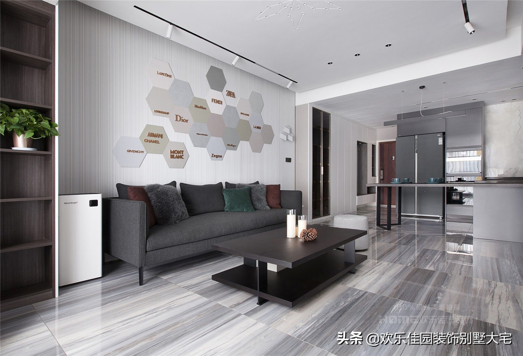 现代|135平现代简约，流行背景墙，快来抄作业