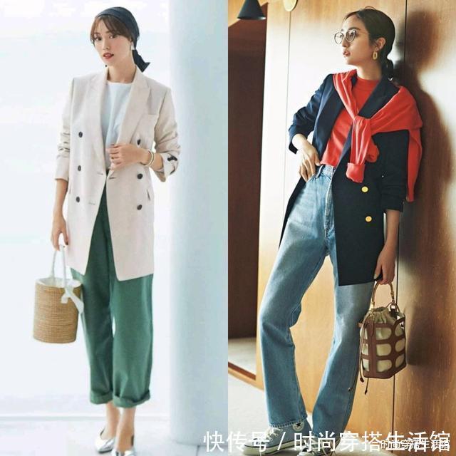 tips|最近火了一种外套:叫“西装外套”,时髦显高,照着穿就对了